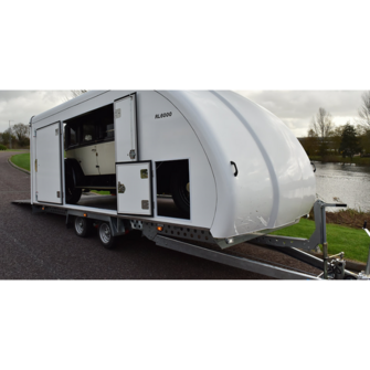 Woodford RL 6000 - Lukket trailer - 3.500 kg - Bred model - 3 aksler